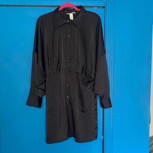 H&M Black Long Sleeve Dress